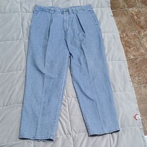 Dockers Heavy Light Blue Denim Pants Size 36x30
